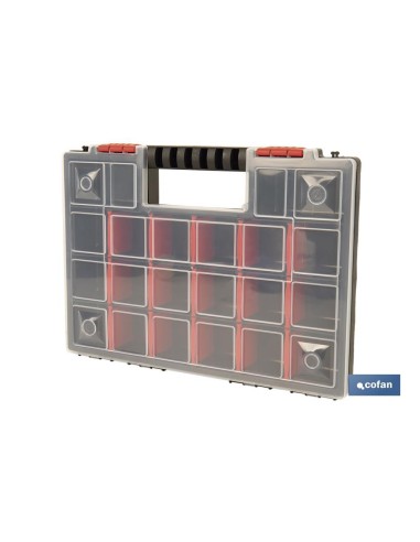 ESTUCHE ORGANIZADOR 20 COMPARTIMENTOS 344 X 249 X 50 MM