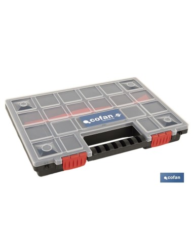 ESTUCHE ORGANIZADOR 20 COMPARTIMENTOS 344 X 249 X 50 MM