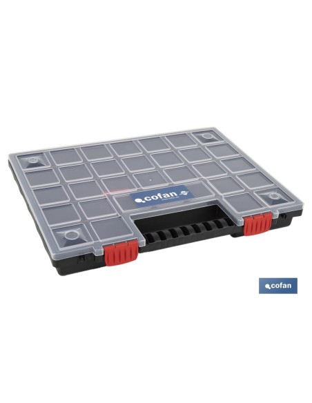 ESTUCHE ORGANIZADOR 32 COMPARTIMENTOS 399 X 303 X 50 MM