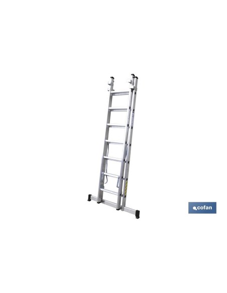 ESCALERA ALUMINIO DOBLE 11 PELDAÑOS 3,00 + 3,00 M