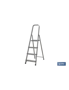 ESCALERA ALUMINIO 4 PELDAÑOS Y 0,89 M ALTURA ÚTIL