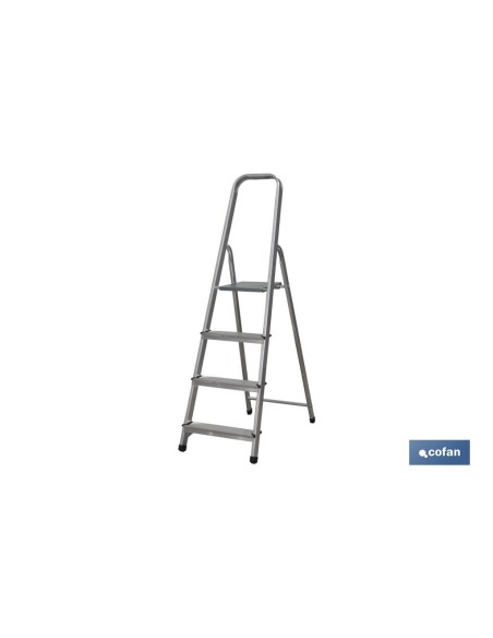 ESCALERA ALUMINIO 4 PELDAÑOS Y 0,89 M ALTURA ÚTIL