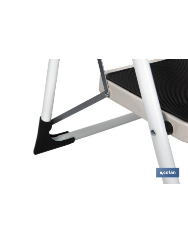 ESCALERA DOMÉSTICA ACERO 2 PELDAÑOS ALTURA 46 CM
