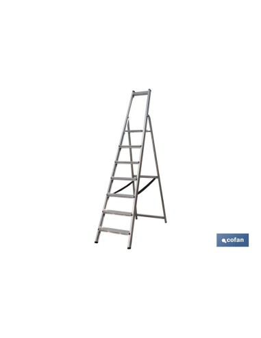 ESCALERA ALUMINIO SOLDADA 7 PELDAÑOS - REFORZADA