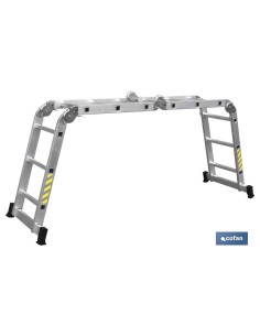 ESCALERA MULTIUSOS ALUMINIO 4 x 3 PELDAÑOS Y 3,25 M