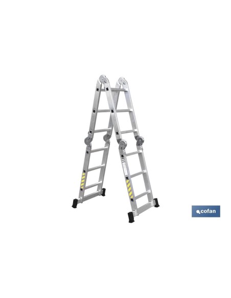 ESCALERA MULTIUSOS ALUMINIO 4 x 3 PELDAÑOS Y 3,25 M