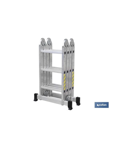 ESCALERA MULTIUSOS ALUMINIO 4 x 3 PELDAÑOS Y 3,25 M