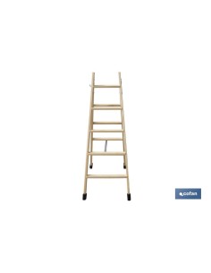 ESCALERA MADERA DOBLE 5 PELDAÑOS 1,25 M 2