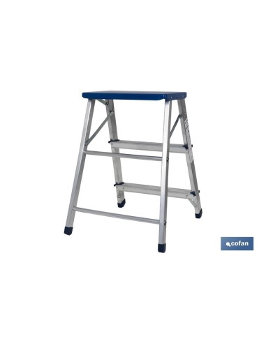 TABURETE ALUMINIO 3 PELDAÑOS Y 0,67 M ALTURA