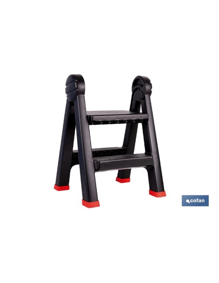 TABURETE ESCALERA 2 PELDAÑOS 470 X 435 X 630 MM