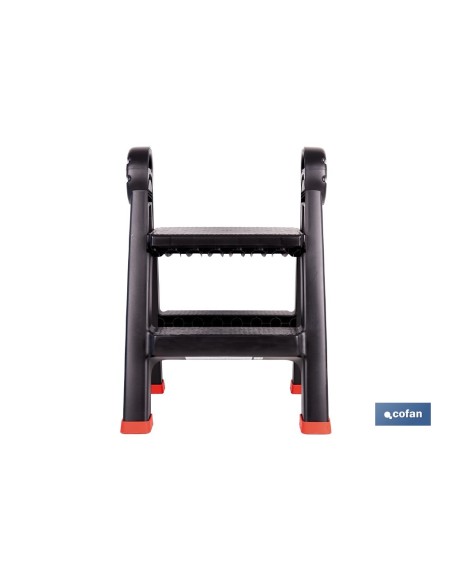 TABURETE ESCALERA 2 PELDAÑOS 470 X 435 X 630 MM