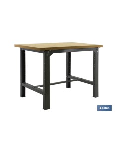 BANCO DE TRABAJO MADERA ANTRACITA L-1200 MM