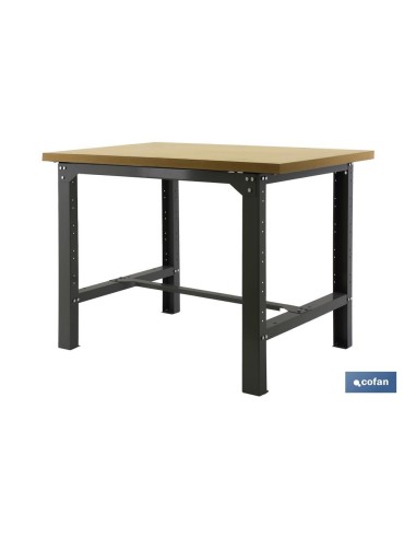 BANCO DE TRABAJO MADERA ANTRACITA L-1200 MM