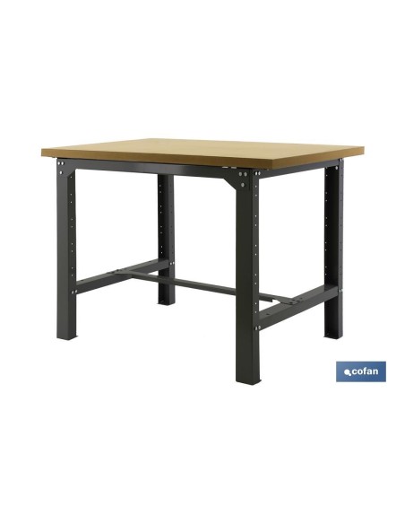 BANCO DE TRABAJO MADERA ANTRACITA L-1200 MM
