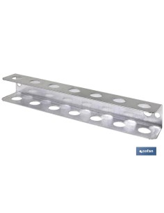 SOPORTE DESTORNILLADORES GALVANIZADO PARA PANEL DE HERRAMIENTAS L-220 MM