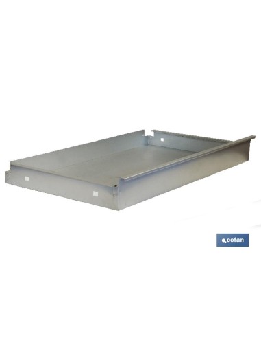 CAJÓN ACERO CON GUÍAS TELECÓPICAS PARA BANCO DE TRABAJO 110 X 1075 X 590 MM