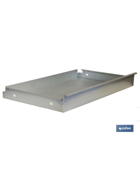 CAJÓN ACERO CON GUÍAS TELECÓPICAS PARA BANCO DE TRABAJO 110 X 1075 X 590 MM