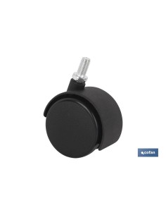 RUEDA PLASTIC Ø40MM TORNILLO 8X15