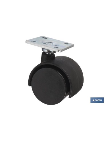 RUEDA PLASTIC Ø50MM PLACA Venta unitaria