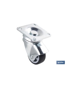 RUEDA GOMA/GRIS PLACA Ø30X18MM Venta unitaria
