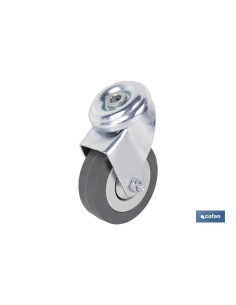 RUEDA GOMA/GRIS PASANTE Ø60X22MM Venta unitaria