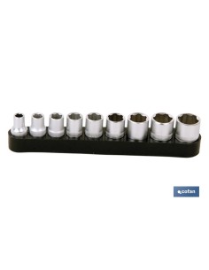 SET DESTORNILLADOR FLEX. + 9 VASOS 1/4 (5-13MM.) 2