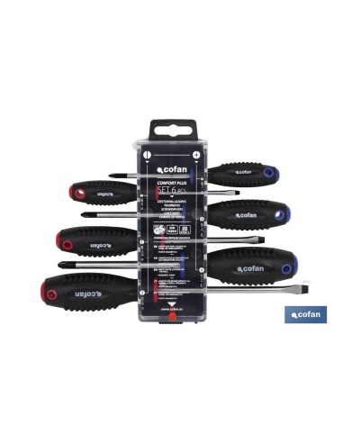 DISPLAY DESTORNILLADORES PLANO-PHILLIPS 6 PCS.