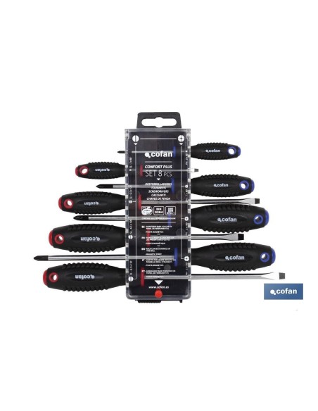 DISPLAY DESTORNILLADORES PLANO-PHILLIPS 8 PCS.