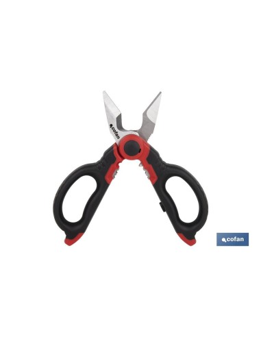 TIJERAS ELECTRICISTA PROFESIONAL 160mm (pelacables/crimpar)