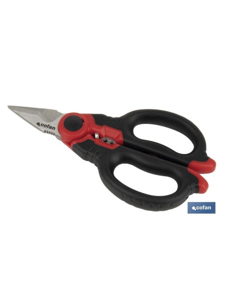 TIJERAS ELECTRICISTA PROFESIONAL 160mm (pelacables/crimpar)