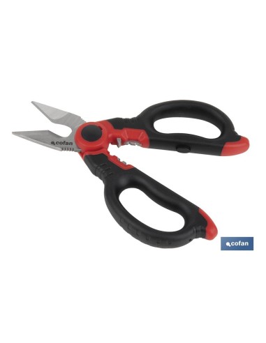 TIJERAS ELECTRICISTA PROFESIONAL 160mm (pelacables/crimpar)