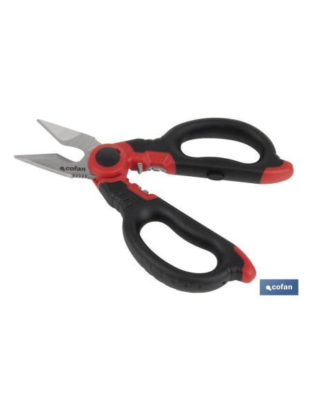 TIJERAS ELECTRICISTA PROFESIONAL 160mm (pelacables/crimpar)