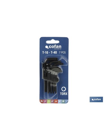 SET LLAVES TORX 7 Uds. (10-40)