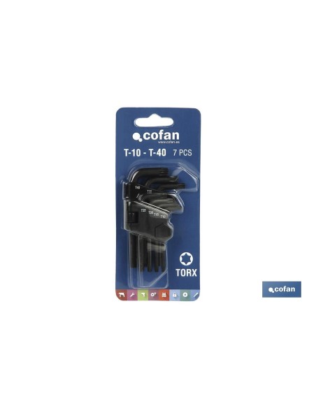SET LLAVES TORX 7 Uds. (10-40)