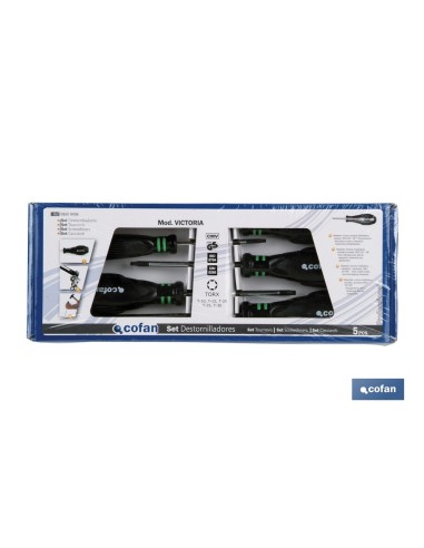 SET DESTORNILLADOR 5 PCS. TORX