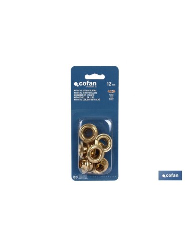 KIT DE 12 SETS DE OJETES 12 mm