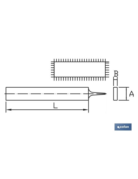 LIMA PLANA PARALELA 200mm GR-20 FINA