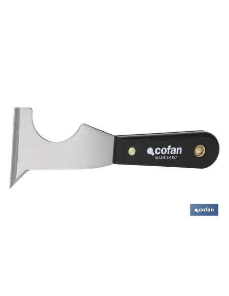 ESPATULA MULTIUSOS ACERO CARBONO MANGO PLASTICO 65MM