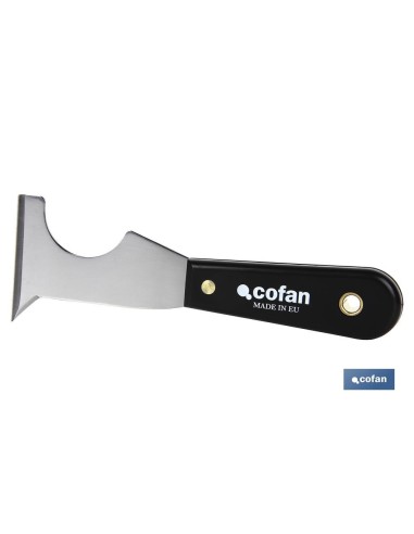 ESPATULA MULTIUSOS ACERO CARBONO MANGO PLASTICO 65MM