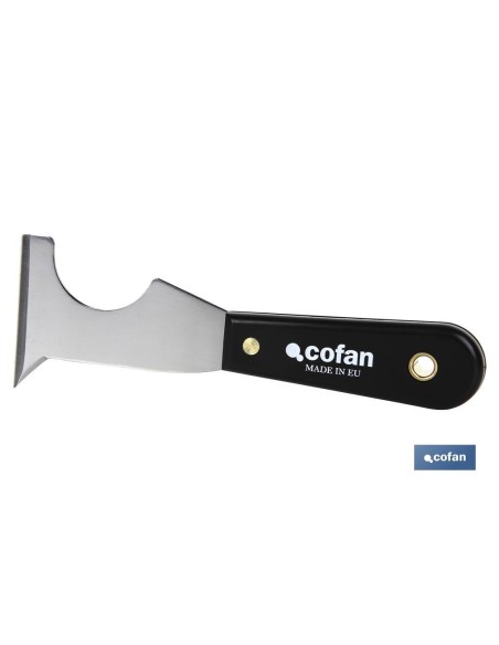 ESPATULA MULTIUSOS ACERO CARBONO MANGO PLASTICO 65MM
