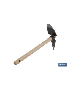 ZACHO CURVO CON PUNTA Y MANGO DE MADERA 230 X 80 MM 180 G 2