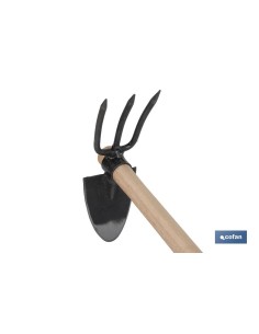 ZACHO CURVO 3 PUNTAS Y MANGO DE MADERA 210 X 80 MM 200 G 2