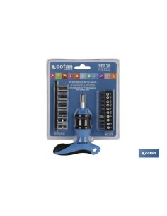 SET DESTORNILLADOR EN T C/ CARRACA 26 PCS 2