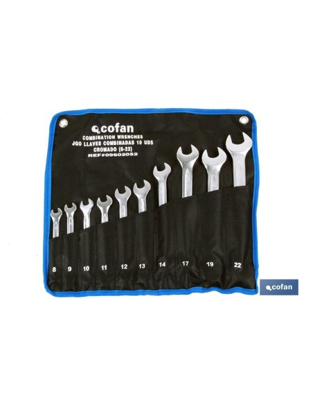 SET 6 PCS LLAVES COMBINADAS DE 8 A 19