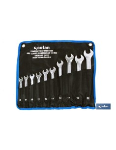 SET 17 PCS LLAVES COMBINADAS DE 6 A 22