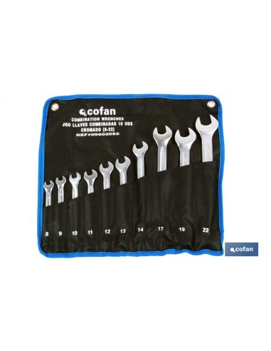 SET 17 PCS LLAVES COMBINADAS DE 6 A 22