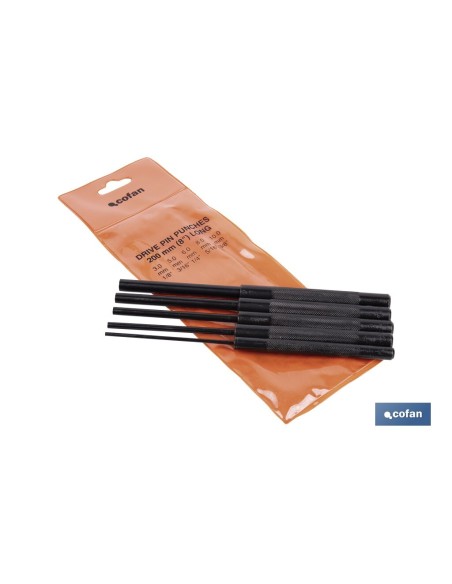 CONJUNTO 5 PCS BOTADOR CILÍNDRICO LARGO 3-10 MM