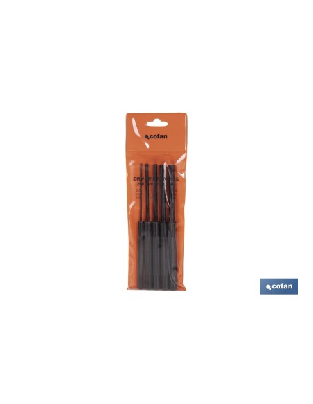 CONJUNTO 5 PCS BOTADOR CILÍNDRICO LARGO 3-10 MM