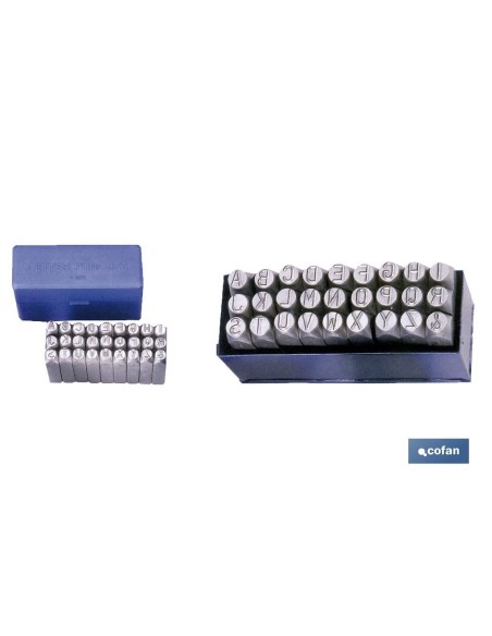 CONJUNTO ESTAMPACIÓN LETRAS 6 MM