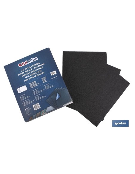PLIEGO TELA ESMERIL METAL G.50 (230X280) Venta unitaria